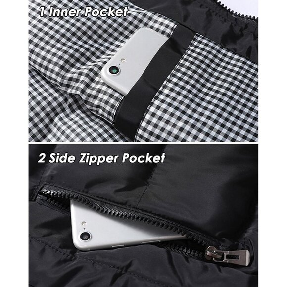 Mens Puffer Vest Quilted Outerwear Winter Warm Down Puffy Vests Lightweight Casu - Picture 4 of 5